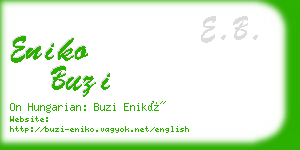 eniko buzi business card